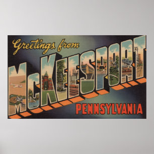 Póster McKeesport, Pensilvânia - grandes cenas da letra