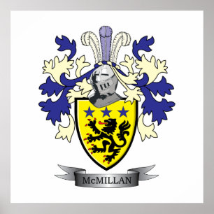 Póster McMillan Family Crest Coat of Arms