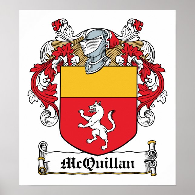 Póster McQuillan Family Crest (Frente)