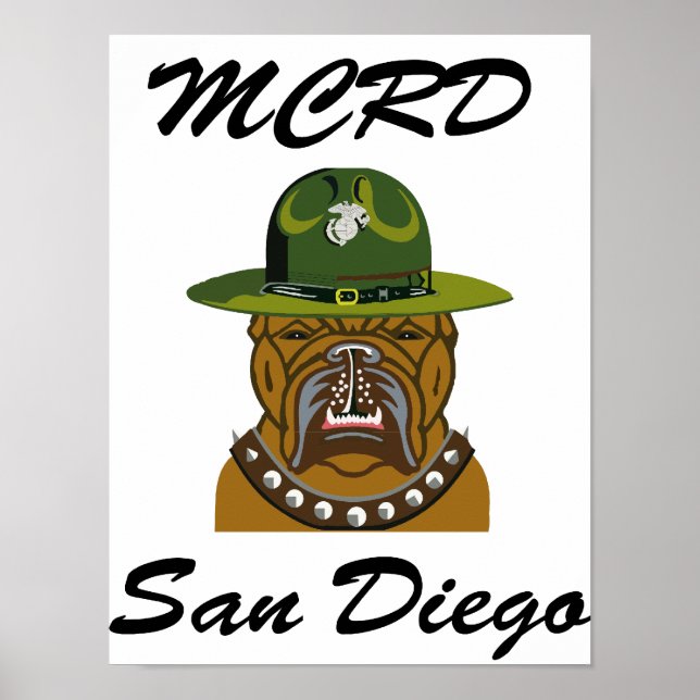 Póster MCRD San Diego Devil Dog (Frente)