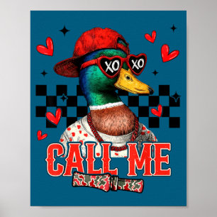 Poster Me Chame Caça ao Pato-real Feliz Dia dos Namorados