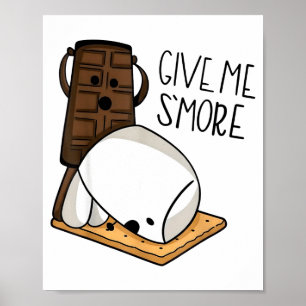 Poster Me Dê Mais Chocolate Piada Adulto Citação Engraçad