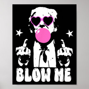 Poster Me Sopre Trump Rosa Chiclete Donald Trump 2