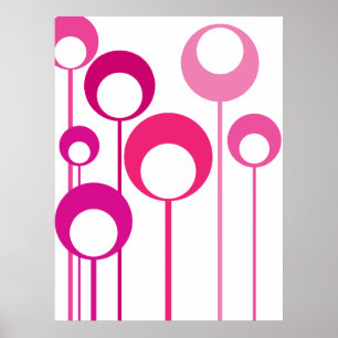 Poster meadow_01 cor-de-rosa