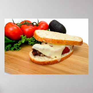 Poster Meatloaf Sandwich