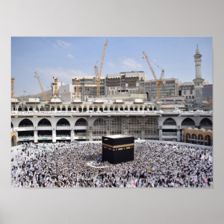 Poster Meca Arabic Makkah Arábia Saudita