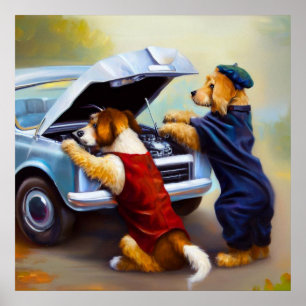 Poster Mecânica dos cães