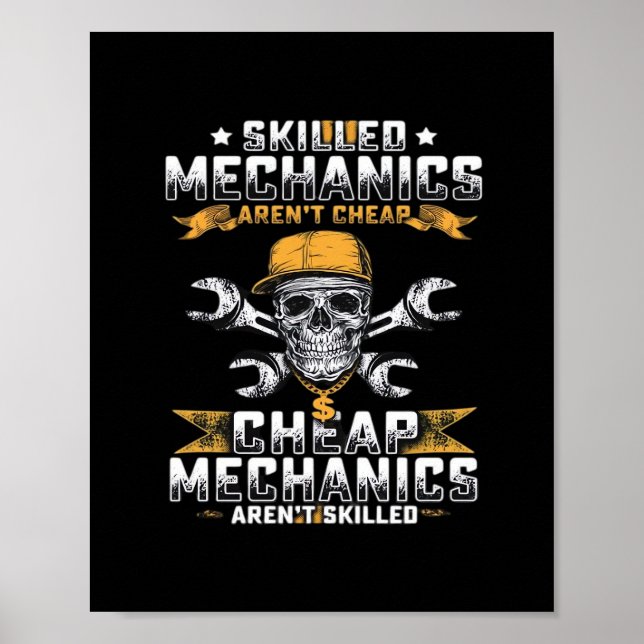 Poster Mecânica Qualificada Não é Baixo Essencial (Frente)