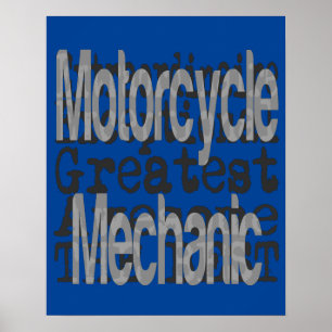 Poster Mecânico da motocicleta Extraordinaire