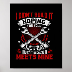 Poster Mecânico Não O Construí