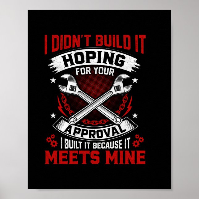 Poster Mecânico Não O Construí (Frente)