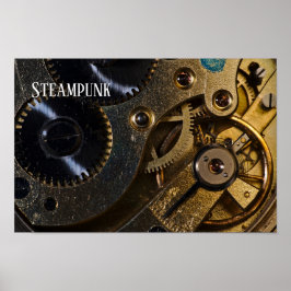Poster Mecanismo de Vigilância Steampunk