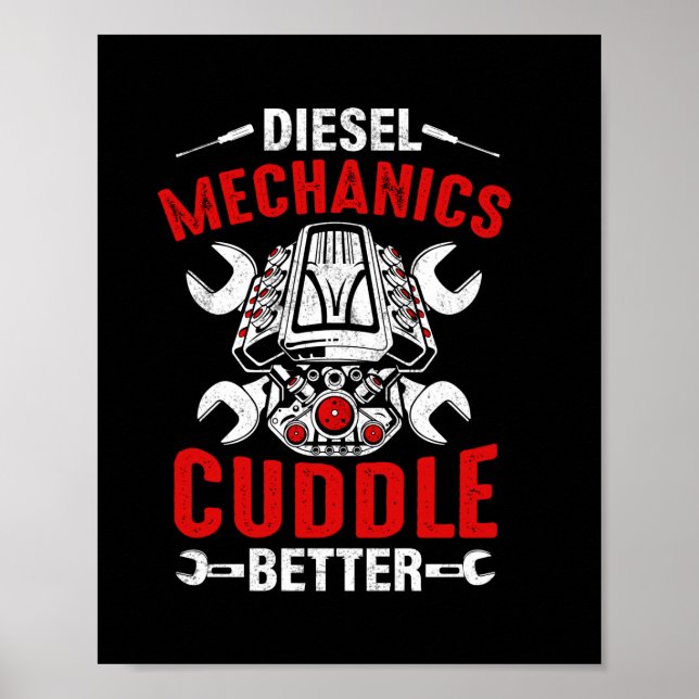 Poster Mecanismos mecânicos para motores diesel mais efic (Frente)