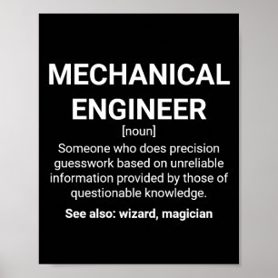 Poster Mechanical Engineer Definition Meaning