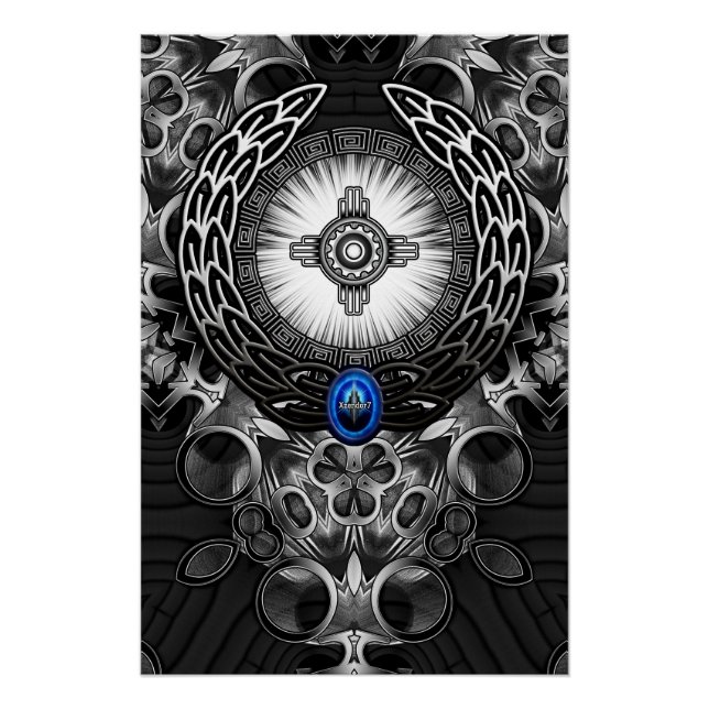 Póster MechTron One Abstrato Art (Frente)