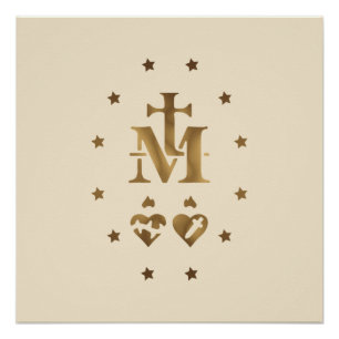 Póster Medalha Miraculosa, Medalha de Nossa Senhora de   