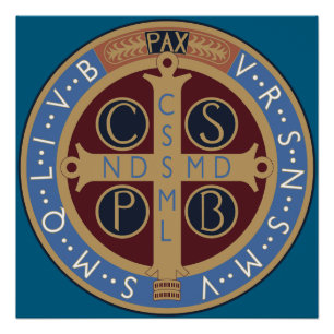 Póster Medalha santo Benedict
