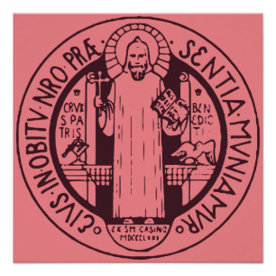 Póster Medalha santo Benedict
