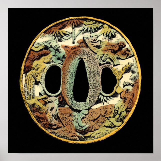 Poster Medalhão Gilded Asiático pelo Vision Studio (Frente)