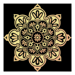 Póster Medalhão Poster Boho