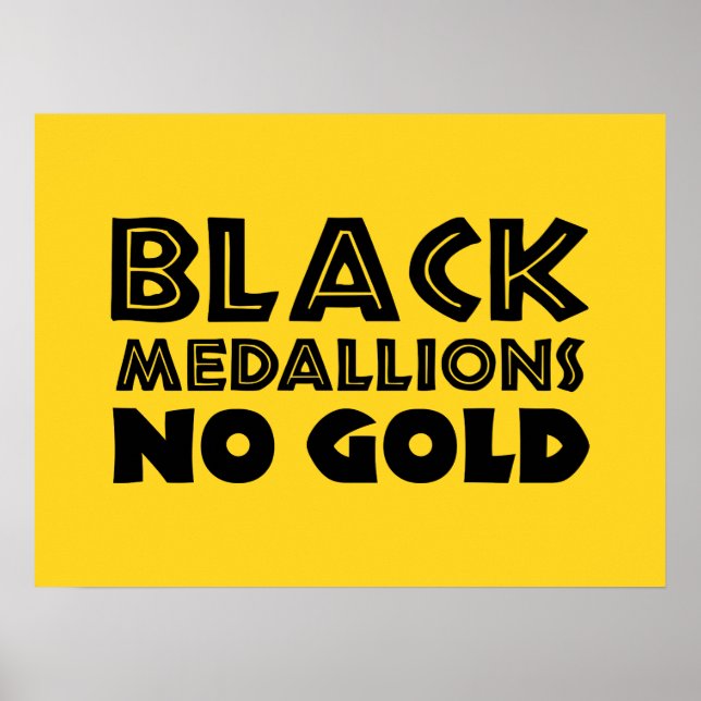 POSTER MEDALHES PRETOS SEM DOURADO (Frente)