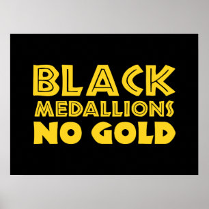 POSTER MEDALHES PRETOS SEM DOURADO