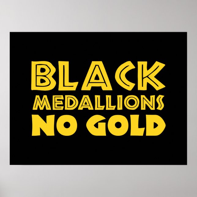 POSTER MEDALHES PRETOS SEM DOURADO (Frente)