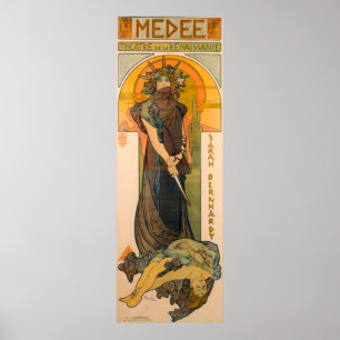 Poster Medee por Alphonse Mucha