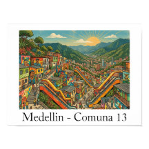 Medellin Colômbia Comuna 13 Viagem Arte