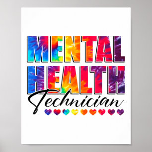 Poster Médica de Saúde Dia de Apreciação Tie Dye Mulheres