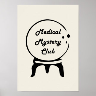 Poster Medical Mystery Club Minimalist Wall Art
