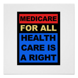 Póster Medicare para tudo - os cuidados médicos são um