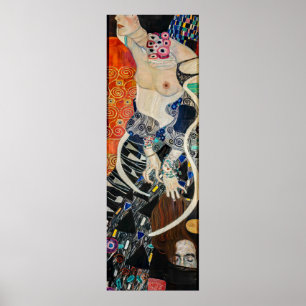 Poster Medicina — Gustav Klimt (Reconstrução de cor AI)