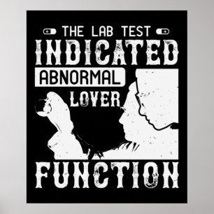 Poster Medicina - Teste Laboratorial Mostra Amante Anorma