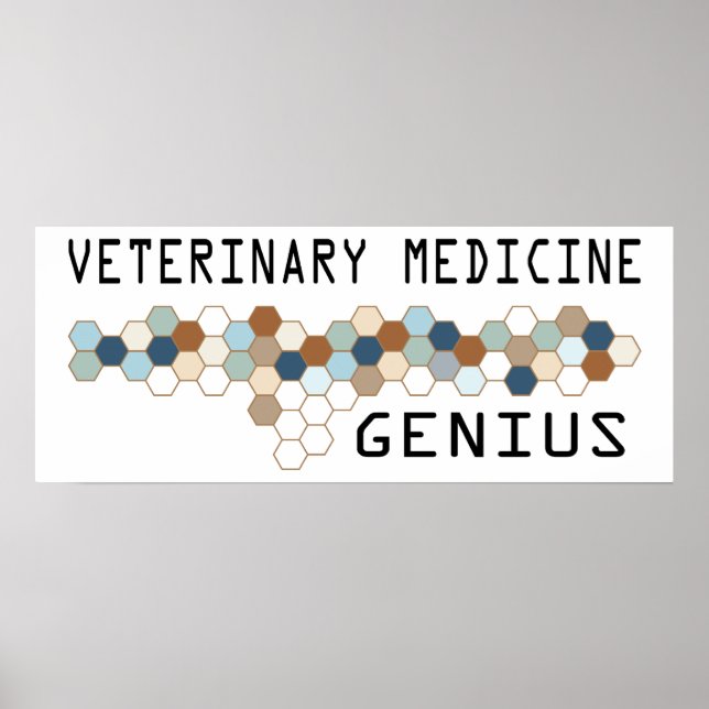 Póster Medicina Veterinária Genius (Frente)
