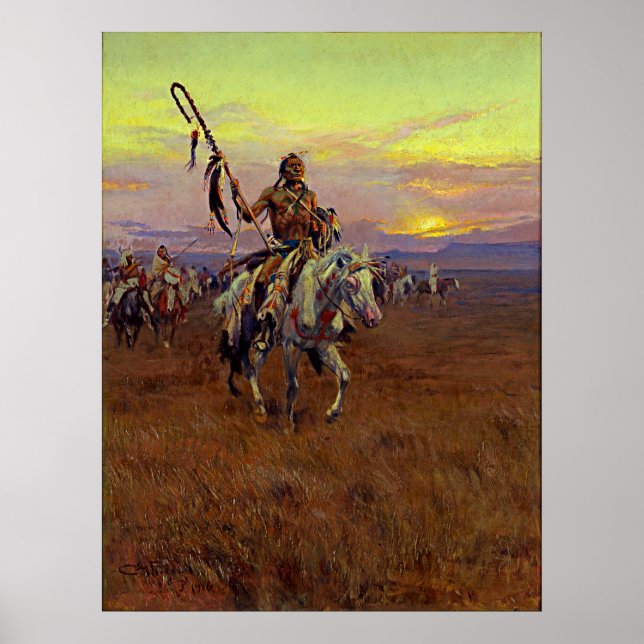 Poster Medicine Man (1916) por Charles Marion Russell (Frente)