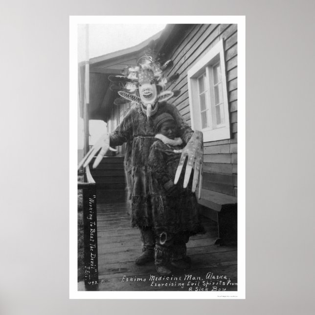 Póster Medicine Man Eskimo 1912 (Frente)