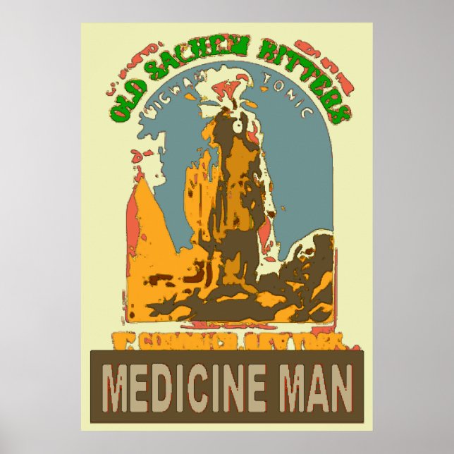 Póster Medicine Man Tonic (Frente)