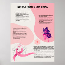 Poster médico de rastreio do cancer