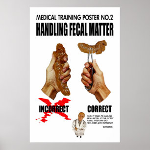 Poster médico engraçado do treinamento