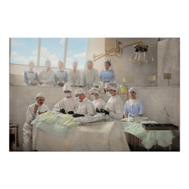 Póster Médico - Sala de Operações 1905 (Frente)