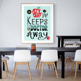 Poster Médicos inspiradores citam saúde motivadora