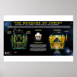 Poster Medida do cristo - arca do teste padrão da