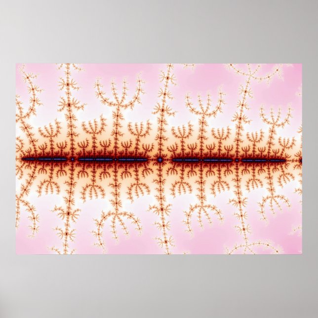 Poster Medida Sísmica - Arte Fractal (Frente)