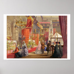 Poster Medieval Court, designed by Pugin, plate 40 from '