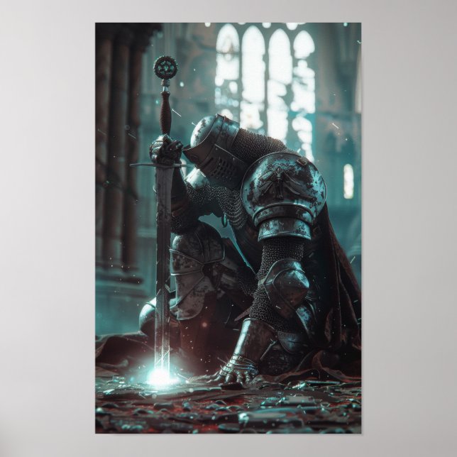 Poster Medieval Knight Close-Up (Frente)
