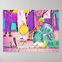 Poster Medina Mystique - Cobra Charmer de Marrakesh