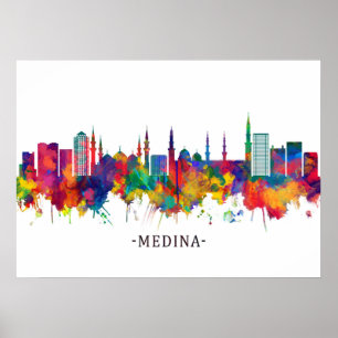 Poster Medina Saudita Skyline
