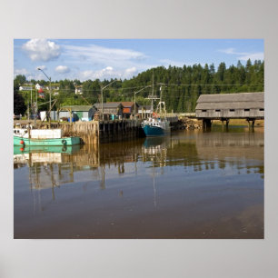 Póster Médio na Baía de Fundy na Rua.