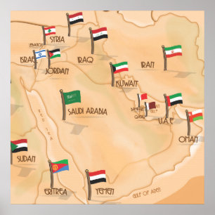 Póster Médio Oriente